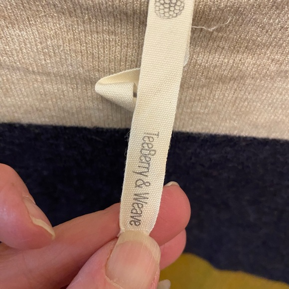 TeeBerry & Weave Color Block Stripe Sweater LS L - Picture 6 of 7